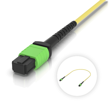 Ubiquiti OS2 MPO-12 APC Fiber Patch Cable (UACC-OFC-SA-MPMP)